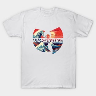 wutang japanese wave ocean, wu-tang vintage T-Shirt